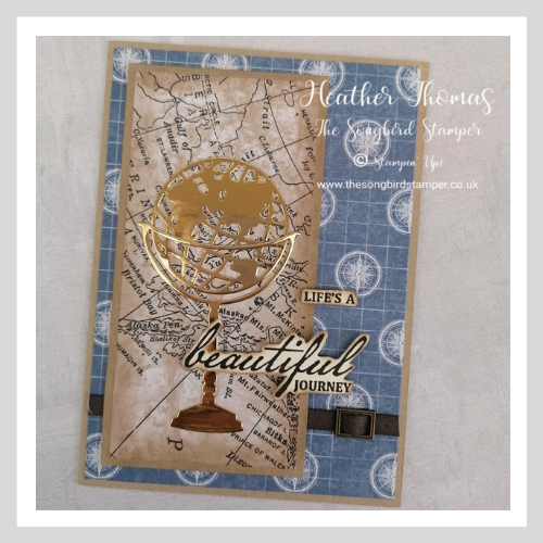 Handmade card using the Beautiful World Bundle and World of Good Speciality Designer Series Paper