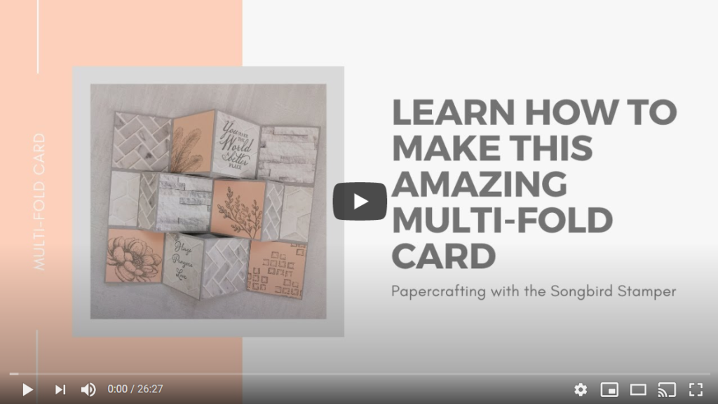 Learn how to make this amazing Multi-fold Card - YouTube Video