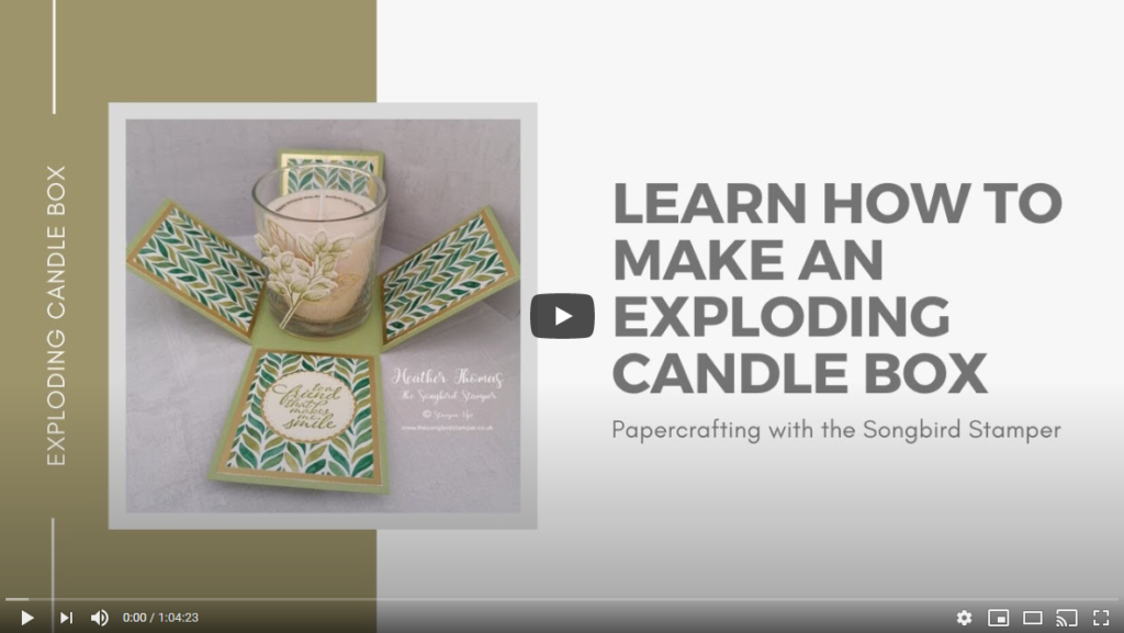Video showing how to make an exploding candle box
