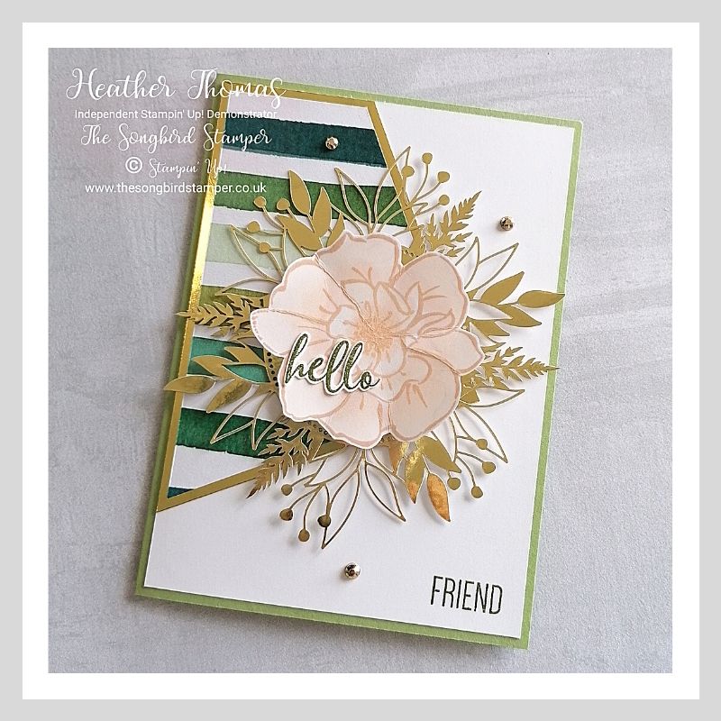 Forever Greenery meets To a Wild Rose handmade card