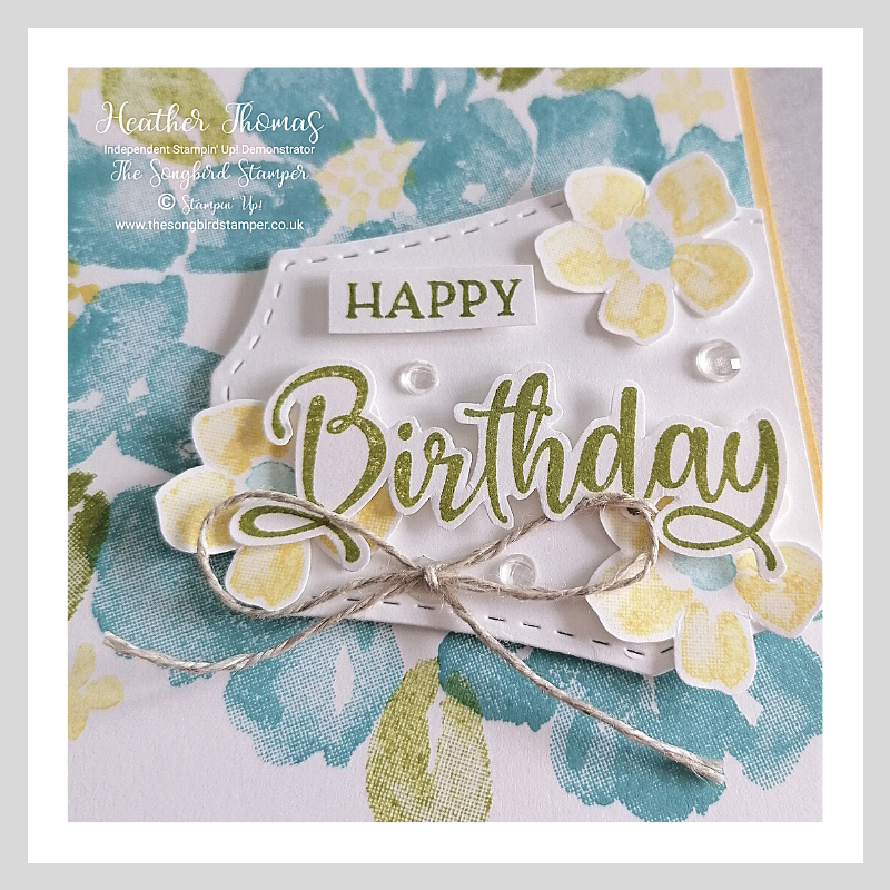 close up of the blossoms in bloom birthday card