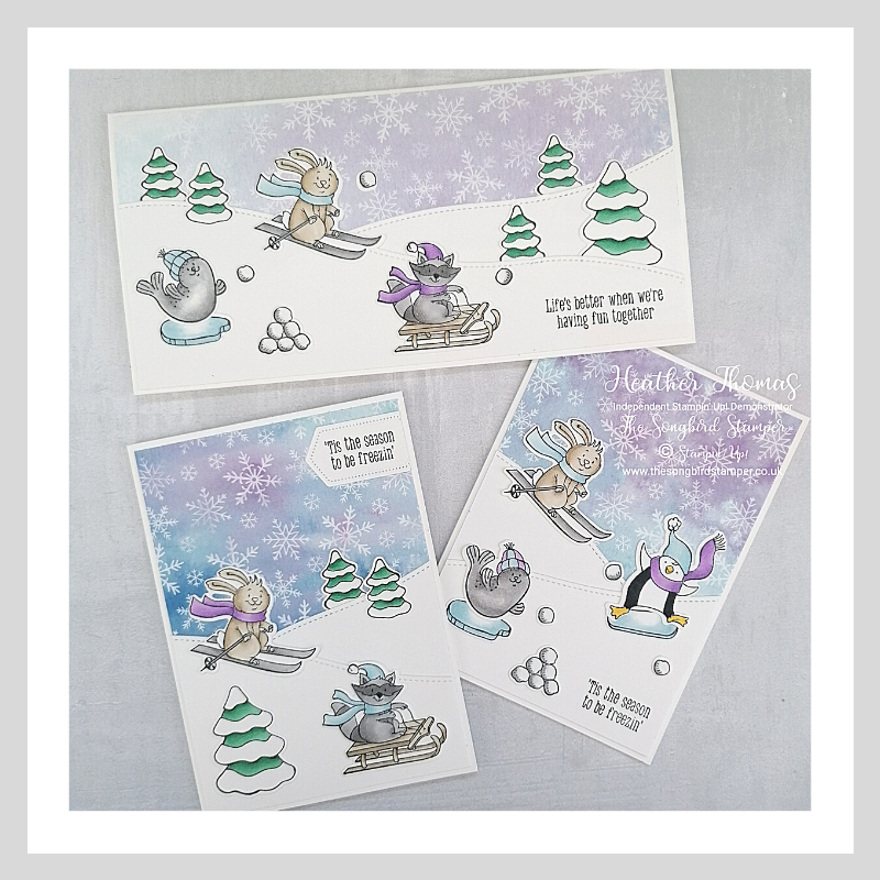 A trio of quick and easy Christmas Cards