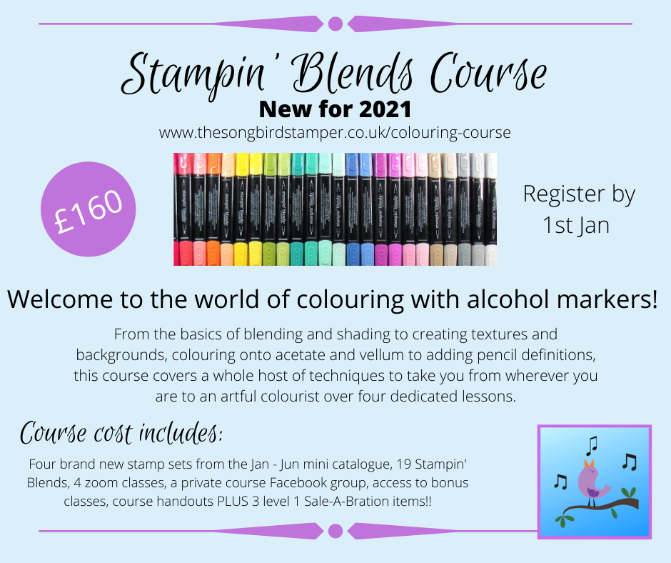 A detailed overview of the contect for the 'how to colour with alcohol markers' course.