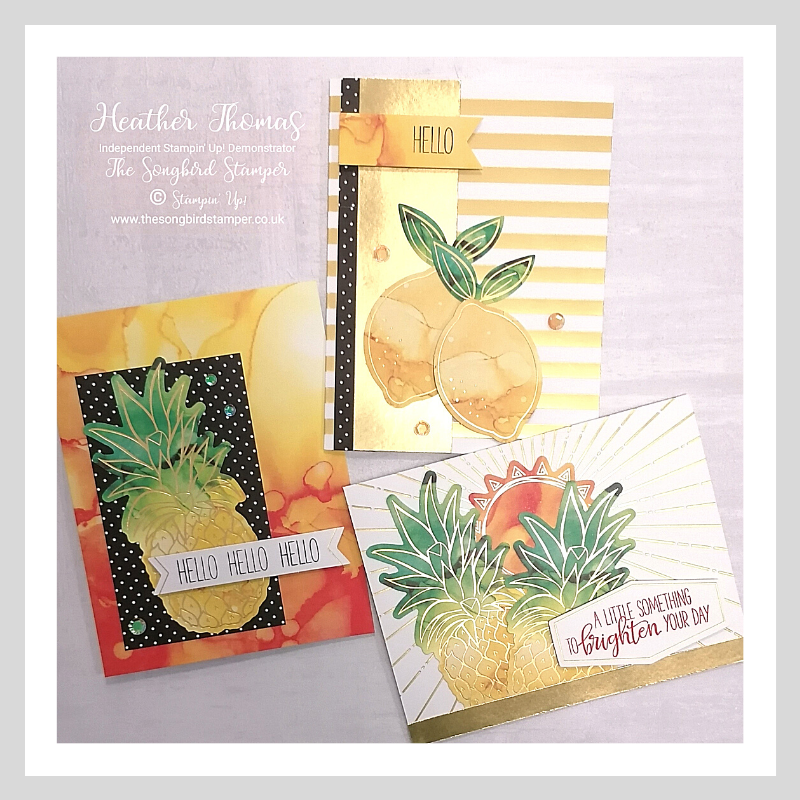 Alternative cards made using the Paper Pumpkin Box of Sunshine