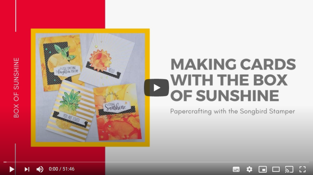 A video of the Paper Pumpkin Box of Sunshine