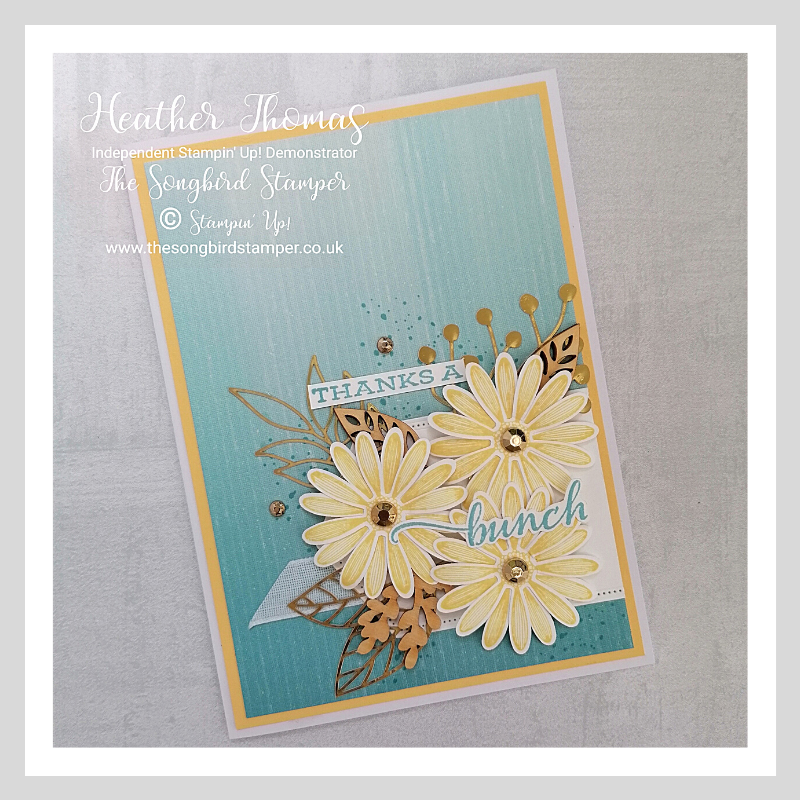 beautiful daisy thank you card using the Daisy Lane stamp set from Stampin' Up!