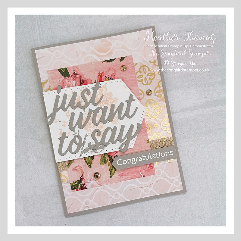 A handmade card using the new Art Gallery Bundle from Stampin' Up! With this set you can easily make a card for any occasion