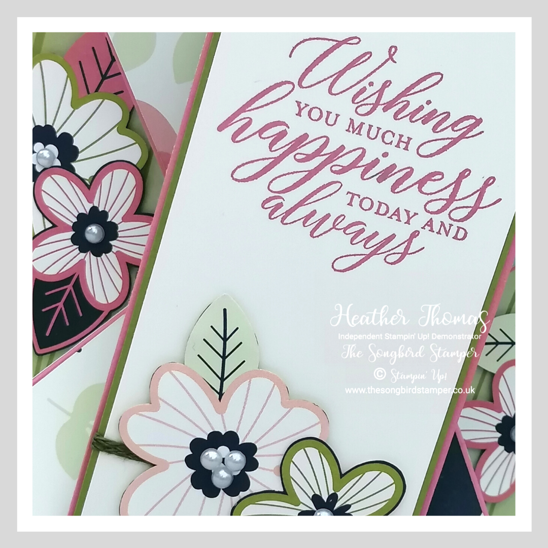 How to make a double diamond fold card… - The Songbird Stamper