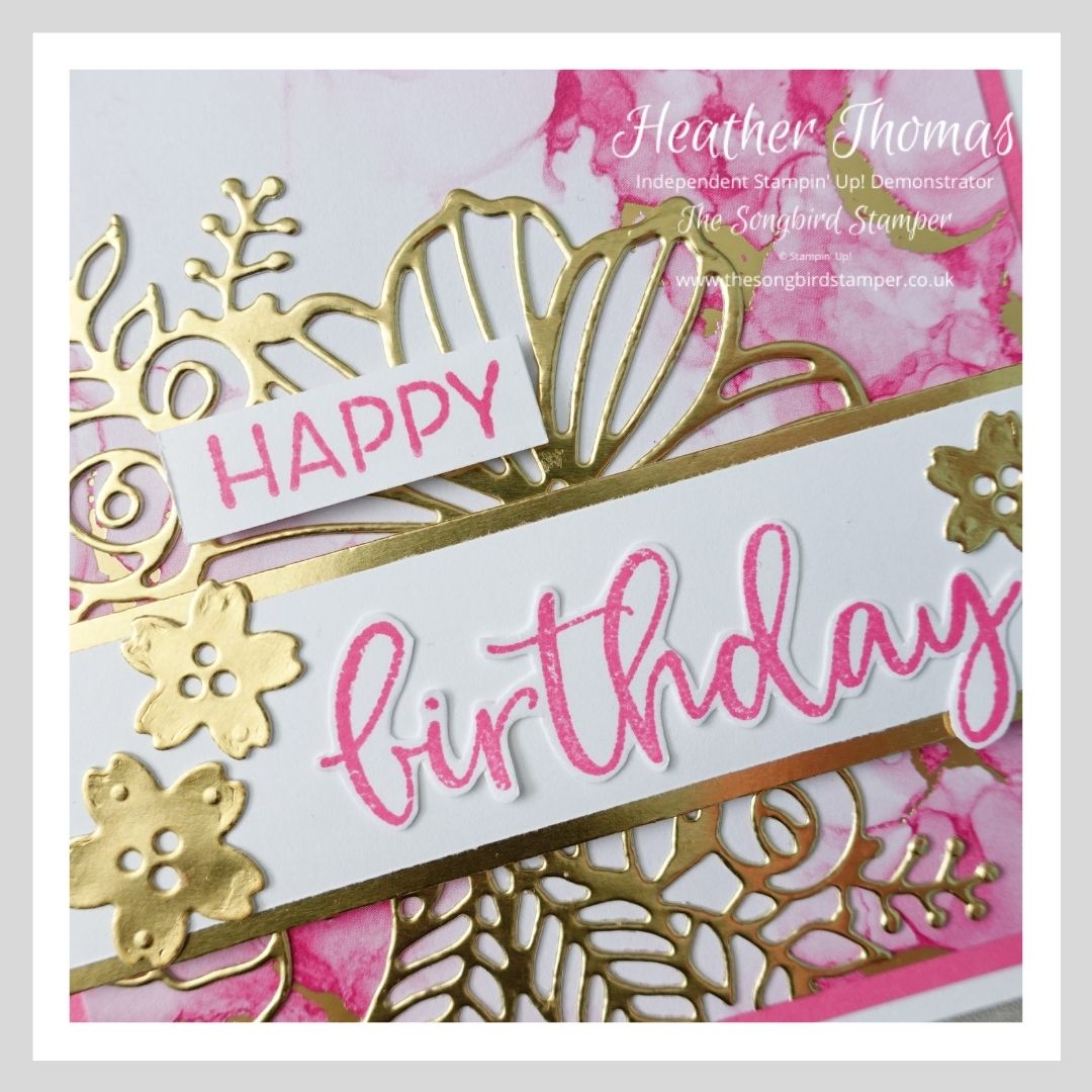 A Very Girly Birthday Card The Songbird Stamper