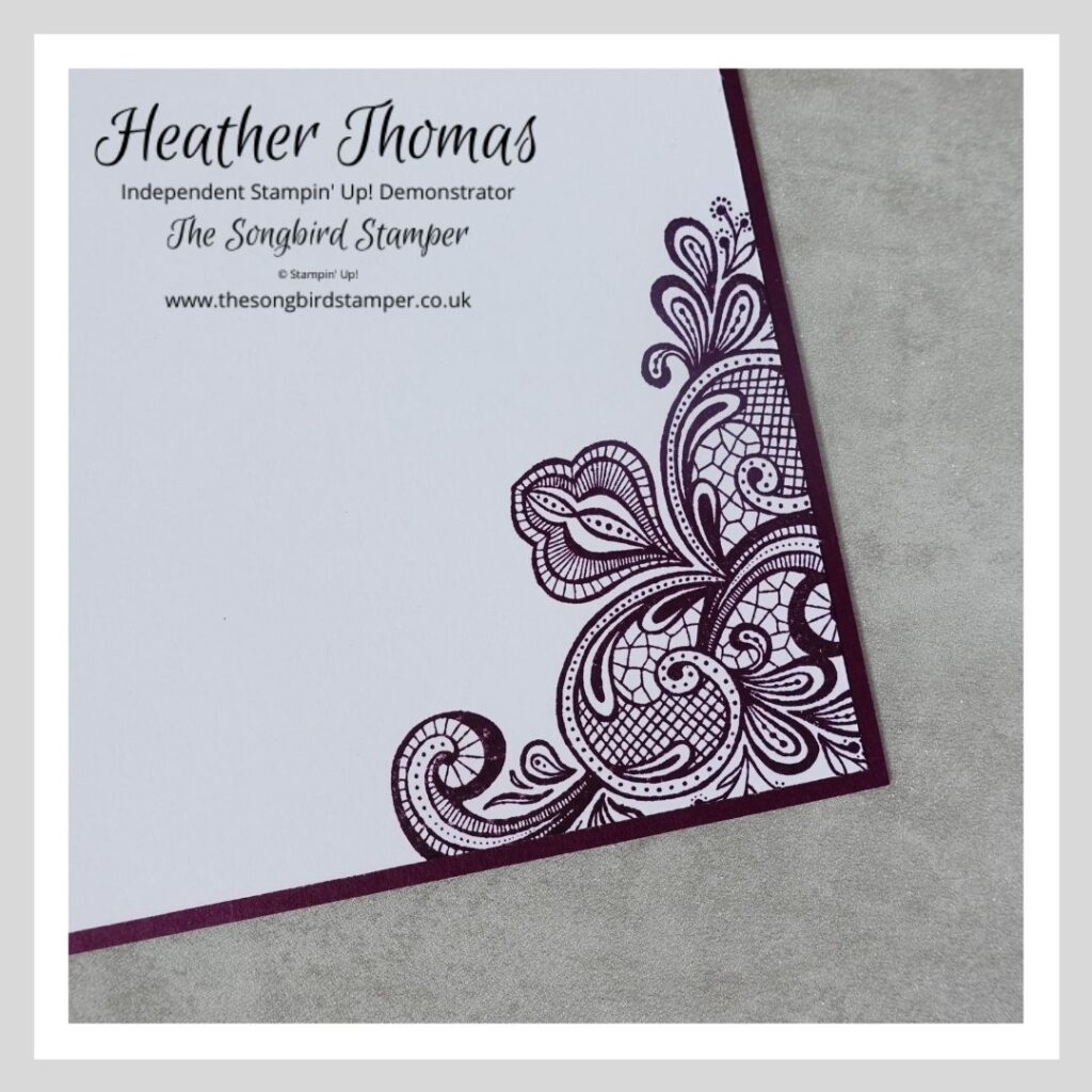 A simply elegant handmade card, in pinks and purples, using Stampin' Up! products