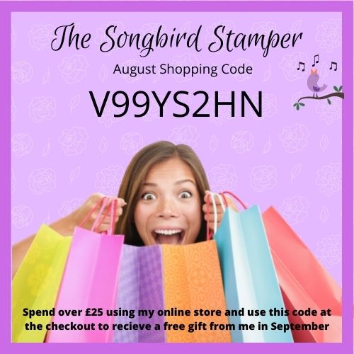 The Songbird Stamper monthly Shopping Code
