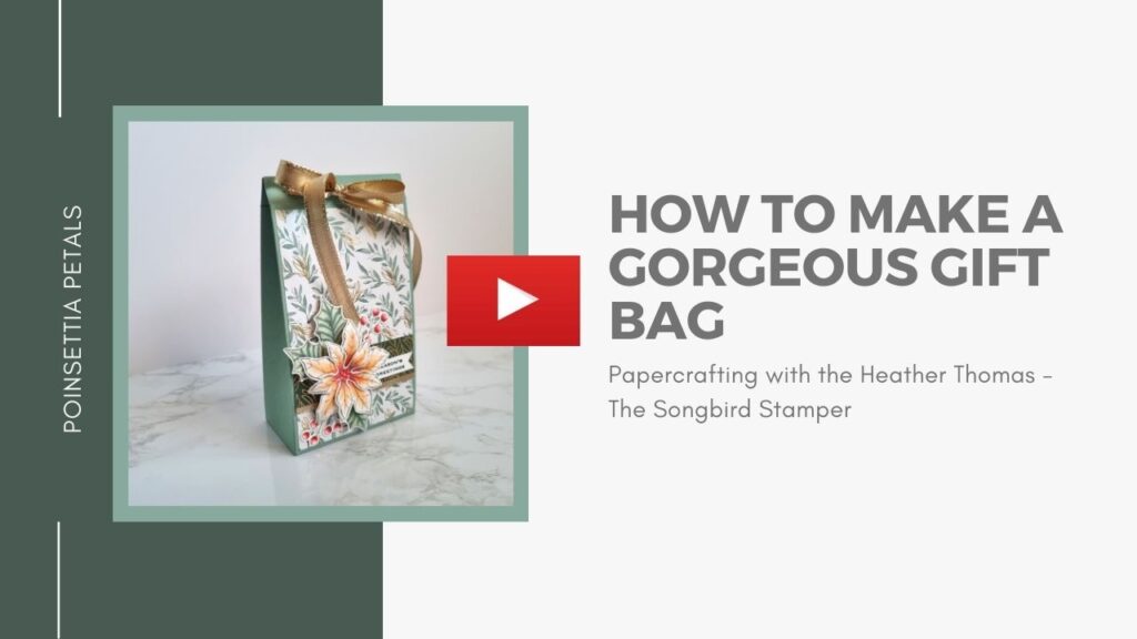 A YouTube video thumbnail with the text "How to make a gorgeous gift bag"