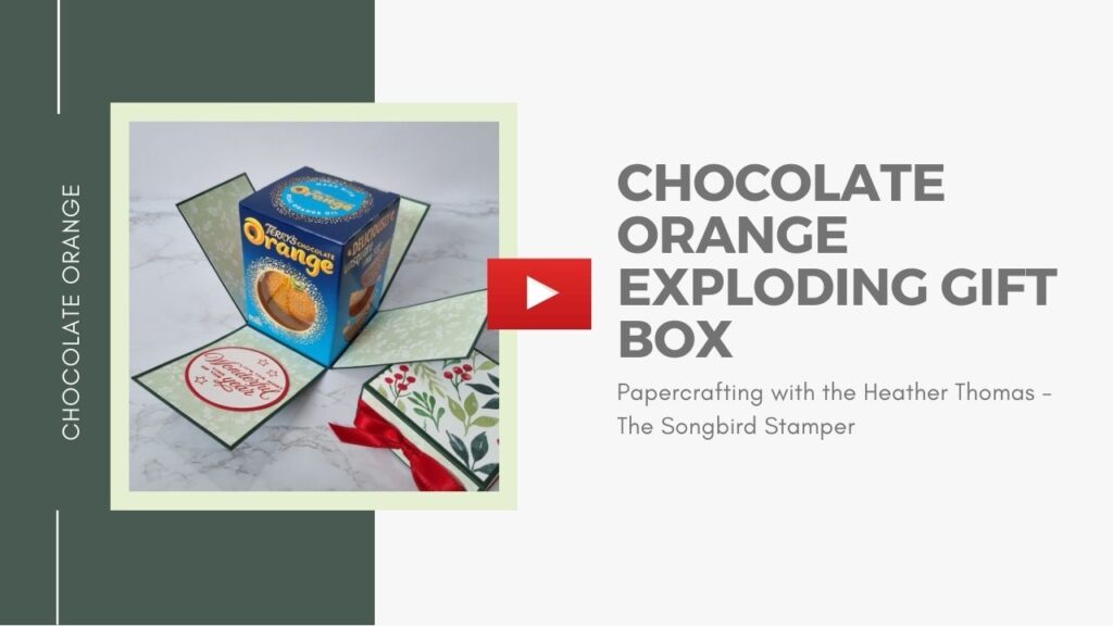 A YouTube Thumbnail with a picture of an exploding chocolate gift box and a link to the tutorial
