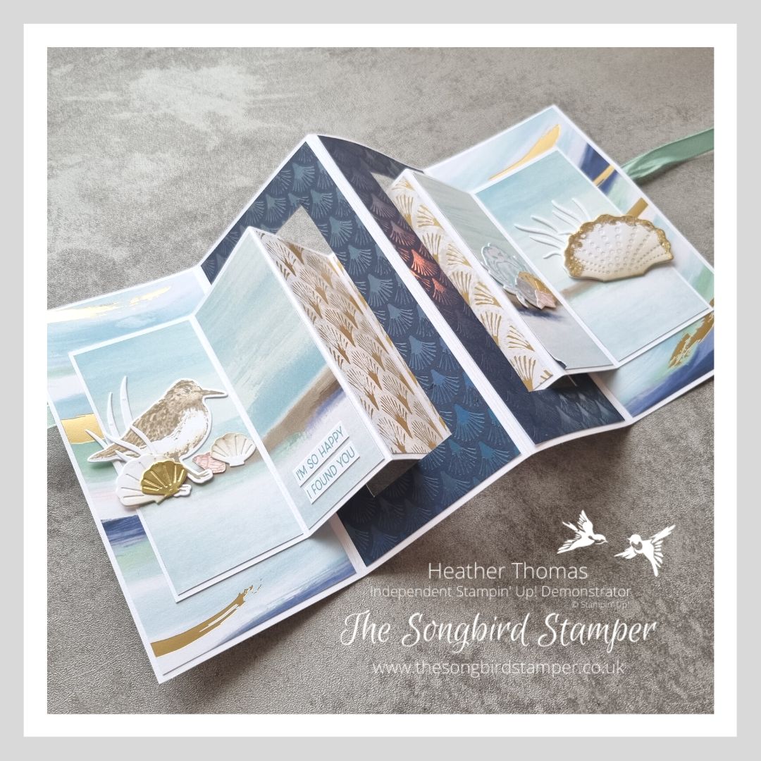 How to make an Accordion Fold card… - The Songbird Stamper