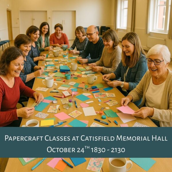October Papercraft Class at Catisfield Hall